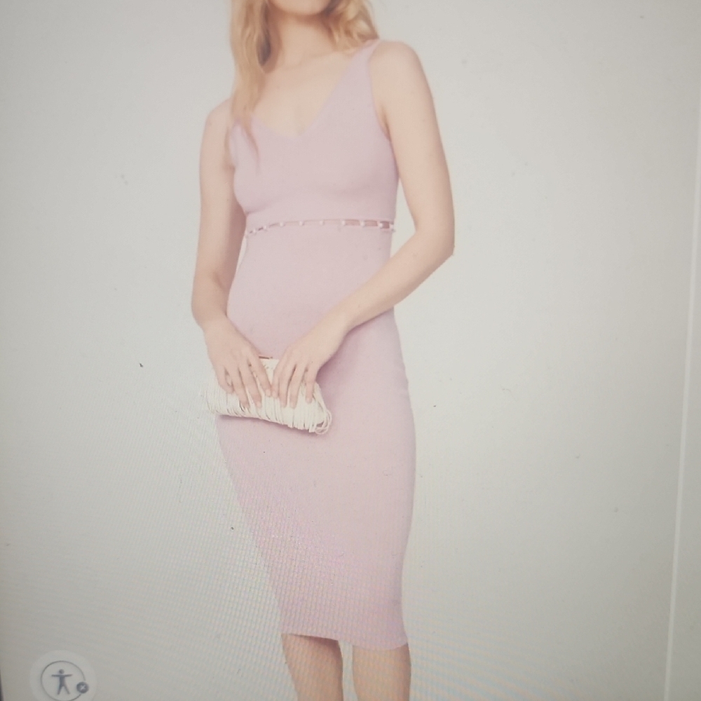 NAADAM Pink Midi Dress